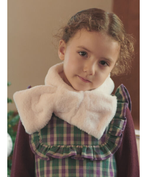 フェイクファーリボンマフラー