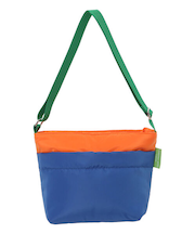 パフ配色ショルダーバッグ