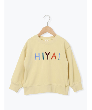 ロゴ刺繍トレーナー