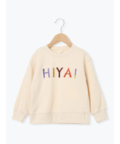 ロゴ刺繍トレーナー