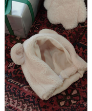 クマ耳ボアフード