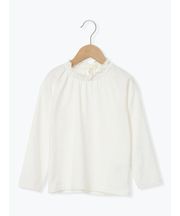 シャーリング衿カットソー