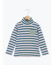 テレコボーダータートルネックカットソー