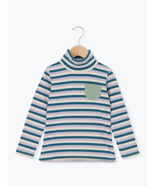 テレコボーダータートルネックカットソー