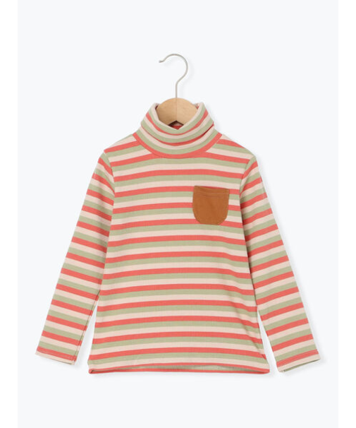 テレコボーダータートルネックカットソー