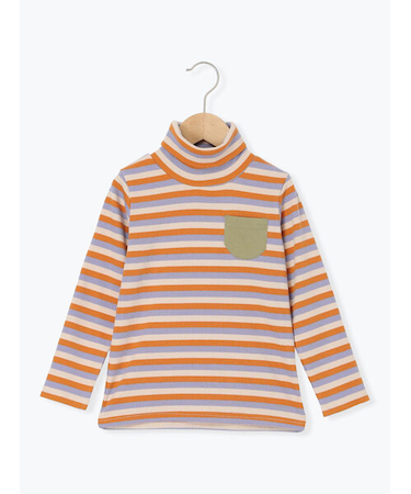 テレコボーダータートルネックカットソー