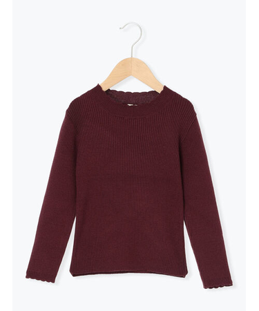 【マシンウォッシャブル】ハイネックリブニット