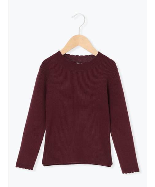 【マシンウォッシャブル】ハイネックリブニット