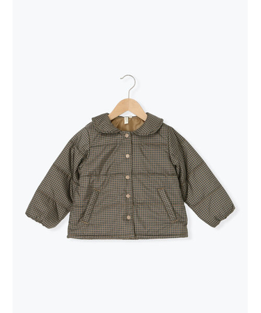 【撥水】チェック柄中綿ジャケット