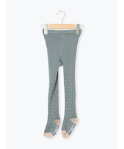 ドット柄カラータイツ