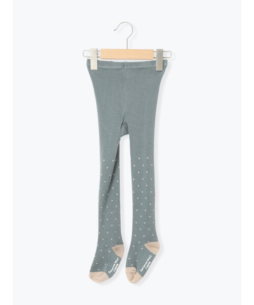 ドット柄カラータイツ