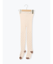 ドット柄カラータイツ