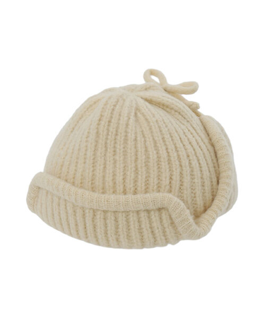 リブニットフライトキャップ