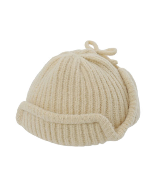 リブニットフライトキャップ