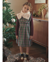 ヨークフリルチェックジャンバースカート