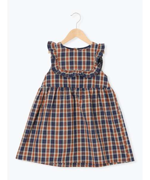 ヨークフリルチェックジャンバースカート