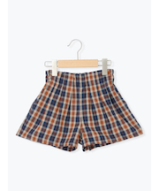 チェックショートパンツ