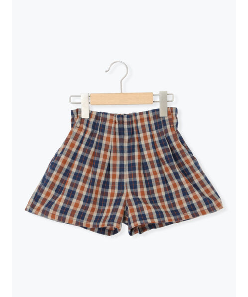 チェックショートパンツ