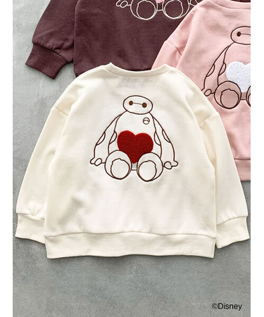 【Disney】ベイマックス/ハート刺繍トレーナー