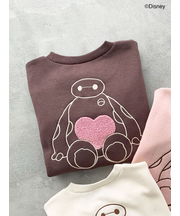 【Disney】ベイマックス/ハート刺繍トレーナー