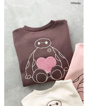 【Disney】ベイマックス/ハート刺繍トレーナー