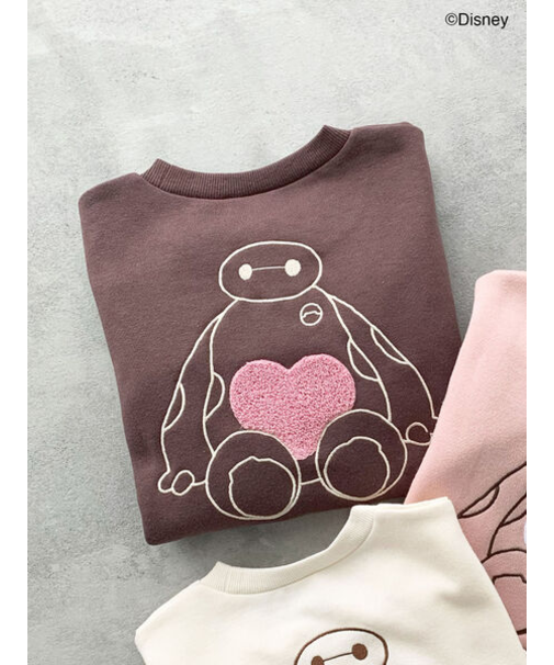 【Disney】ベイマックス/ハート刺繍トレーナー