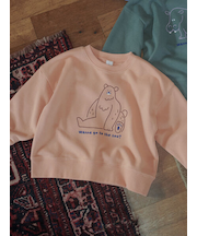 アニマルチェーン刺繍トレーナー