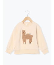 もふもふアルパカ裏起毛トレーナー