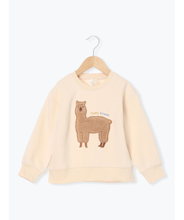 もふもふアルパカ裏起毛トレーナー