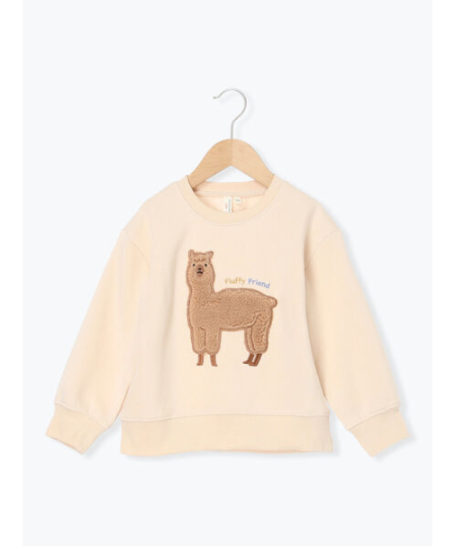 もふもふアルパカ裏起毛トレーナー