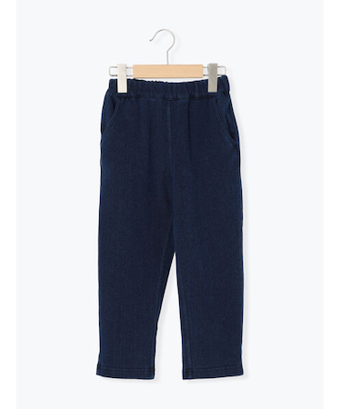 裏起毛カットデニムパンツ