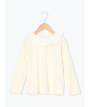 襟付きテレコカットソー