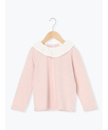 襟付きテレコカットソー