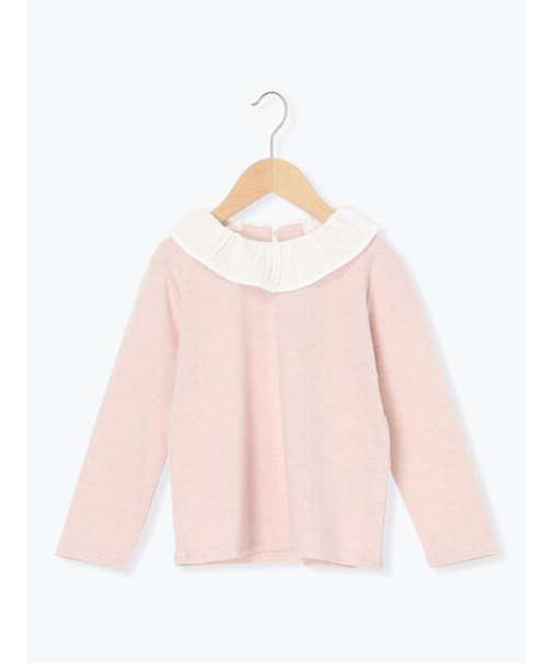 襟付きテレコカットソー