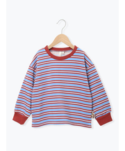 マルチボーダー裏起毛トレーナー