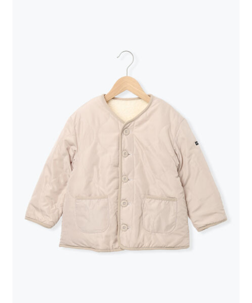 【撥水】キルト×ボアリバーシブルブルゾン