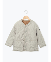 【撥水】キルト×ボアリバーシブルブルゾン