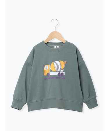 働く車プリントトレーナー