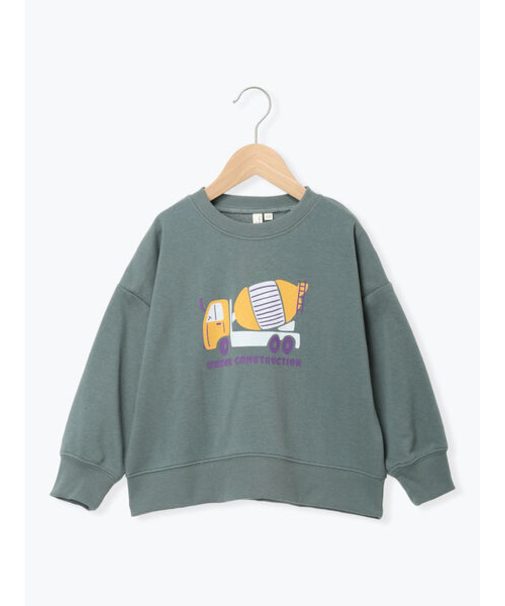 働く車プリントトレーナー