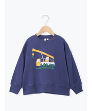 働く車プリントトレーナー