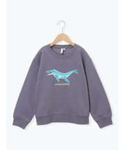 恐竜プリント裏起毛トレーナー