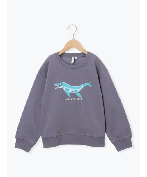 恐竜プリント裏起毛トレーナー