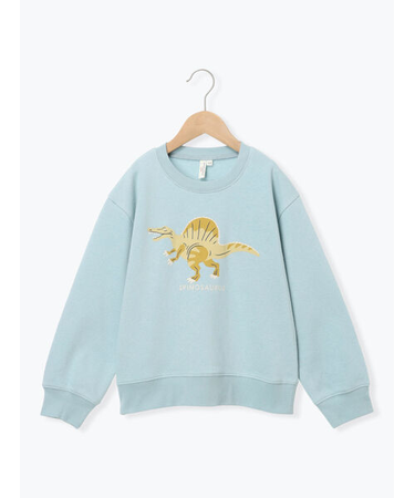 恐竜プリント裏起毛トレーナー