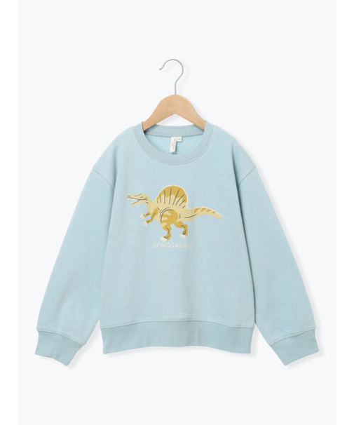 恐竜プリント裏起毛トレーナー