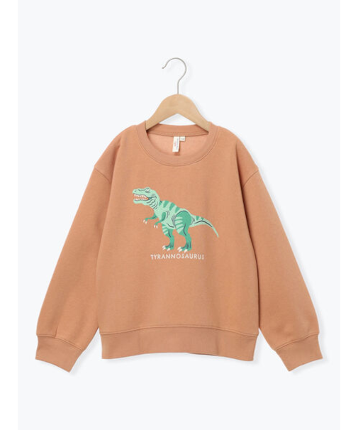 恐竜プリント裏起毛トレーナー