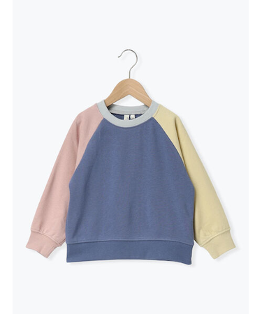 クレイジー配色ラグラントレーナー