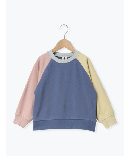 クレイジー配色ラグラントレーナー