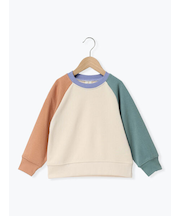 クレイジー配色ラグラントレーナー