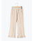 カットツイル裾フリルフレアパンツ