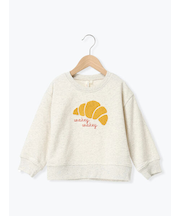 クロワッサンさがら刺繍トレーナー